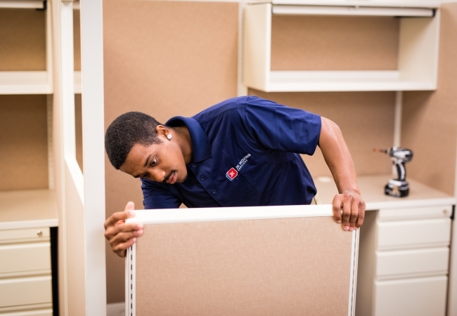 Office furniture installation